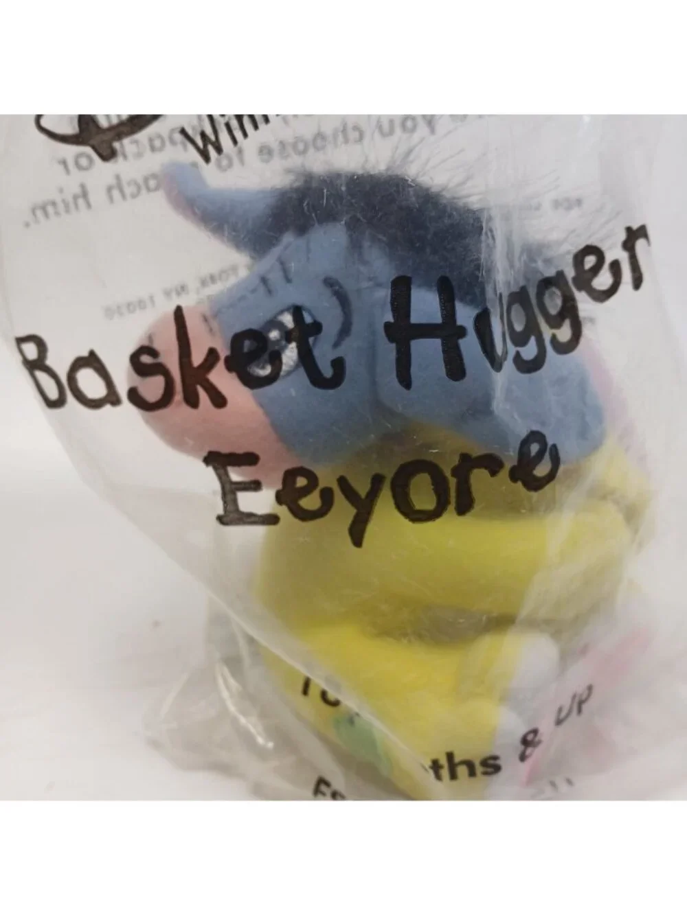 3 Disney Winnie The Pooh Basket Hugger VTG 2002 Pooh Tigger Eeyore Sealed #D-13